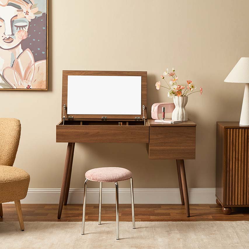Leia Make-Up Table - Walnut