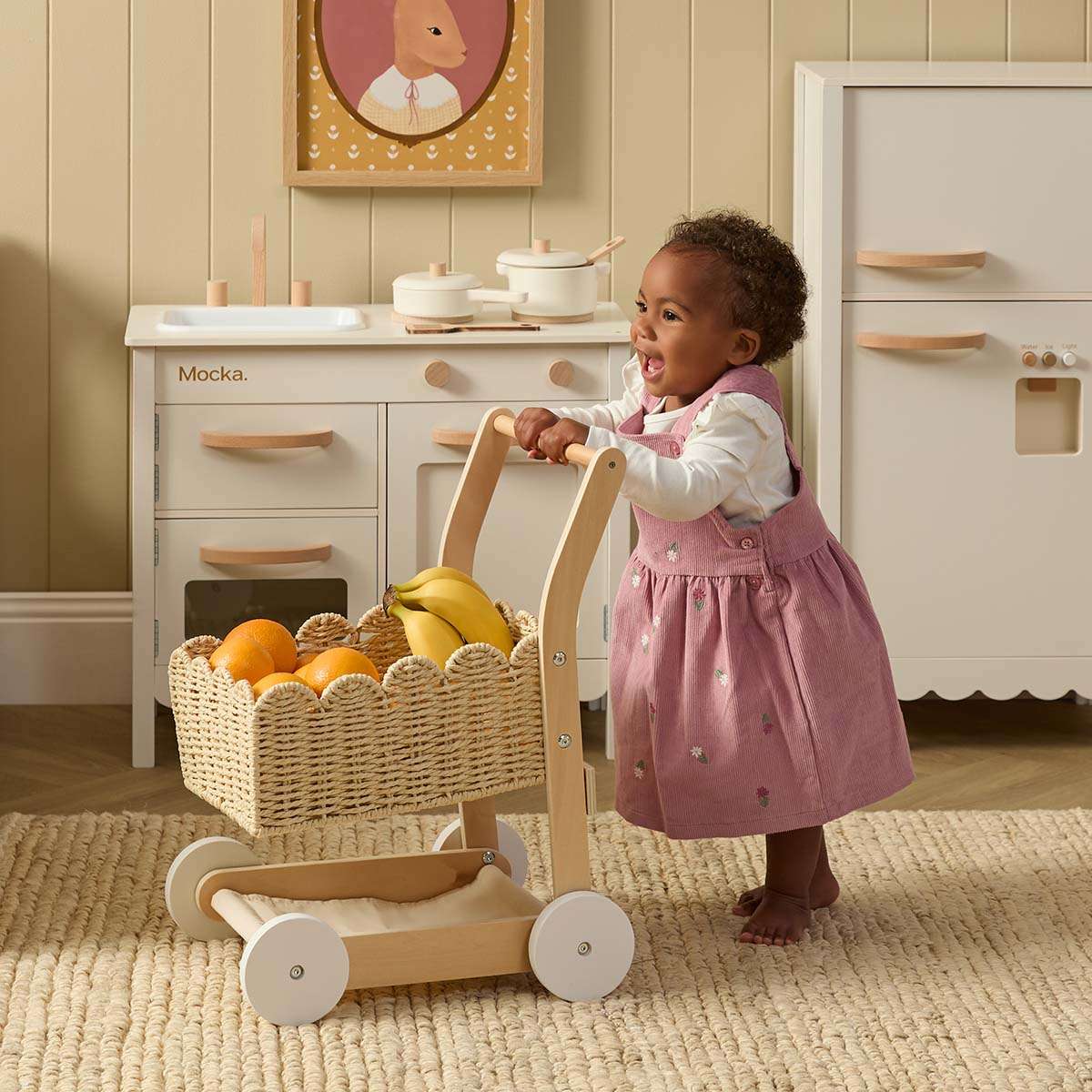 Basket Shopping Trolley - Fun & Stylish Play | Mocka