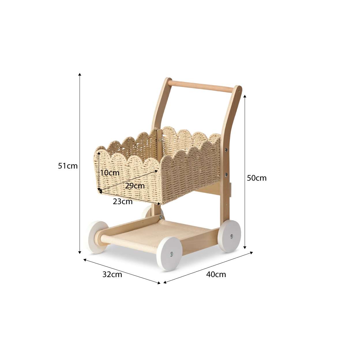 Basket Shopping Trolley - Fun & Stylish Play | Mocka