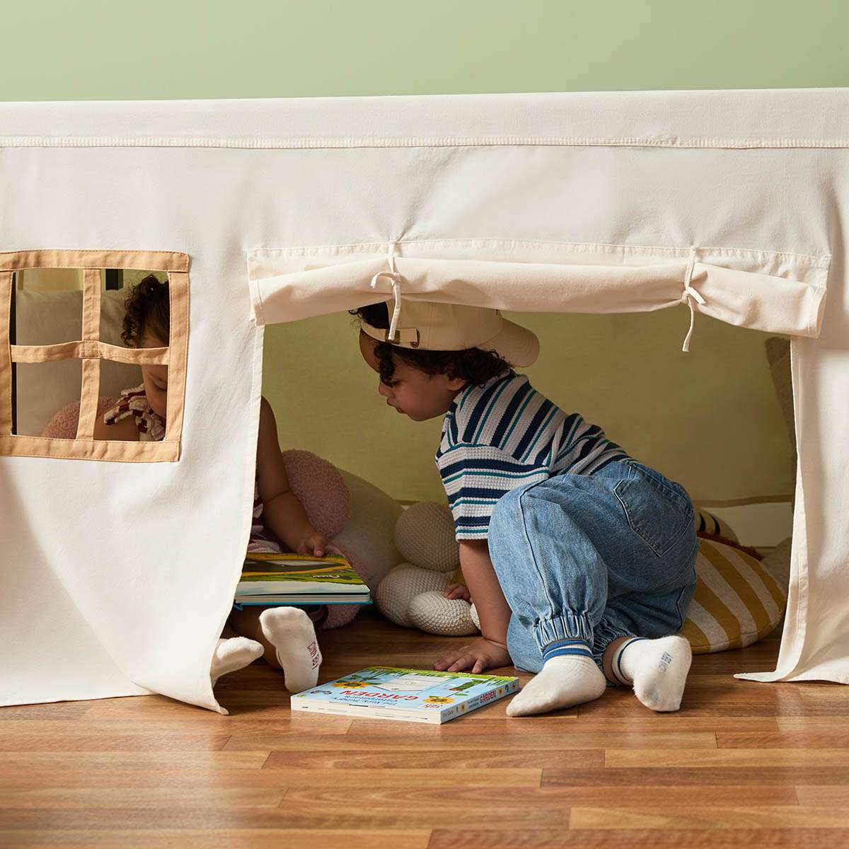 table play tent Hideaway Table Tent - Natural