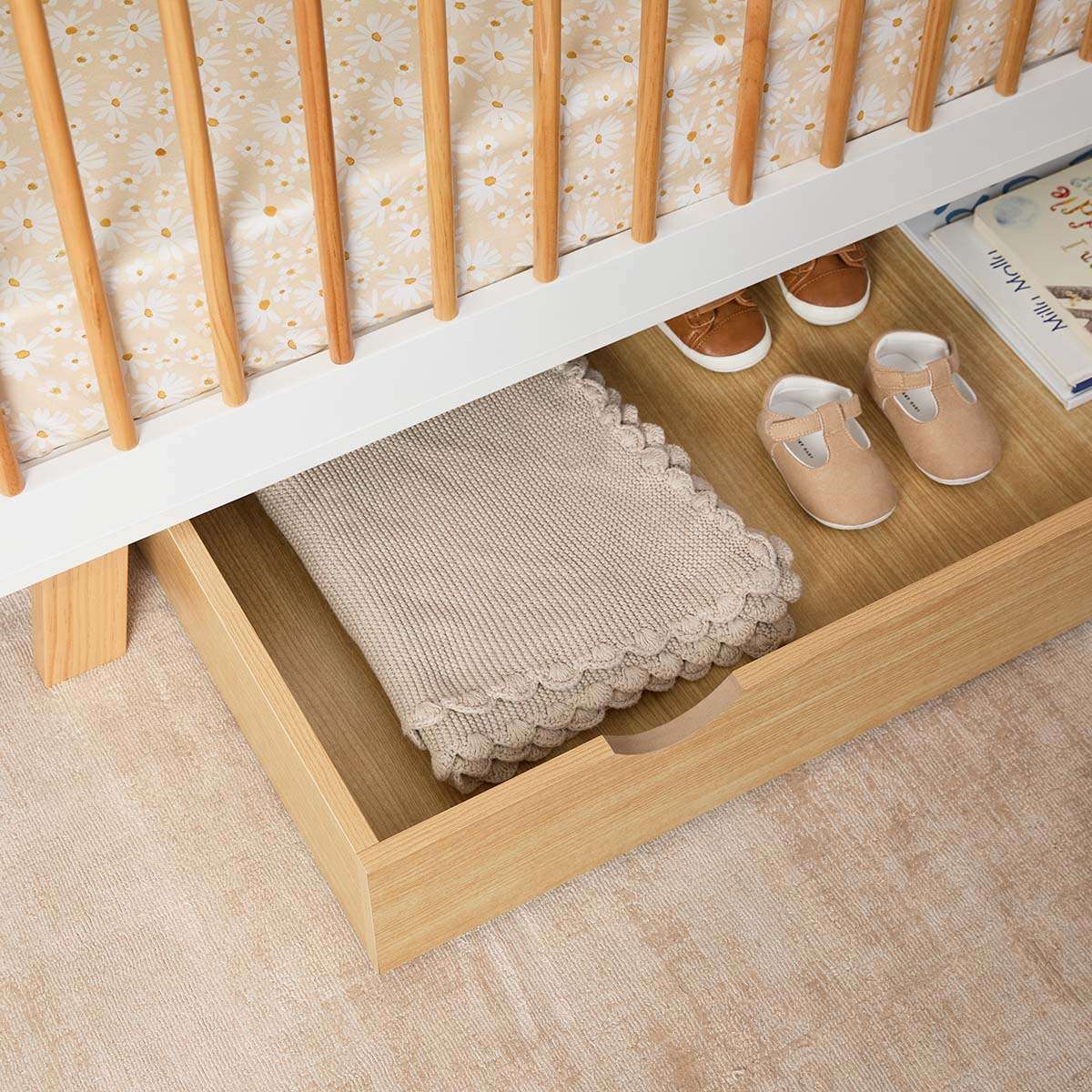 Mocka Under Cot Storage - Natural