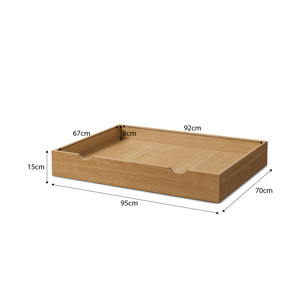 Mocka Under Cot Storage - Natural | Space-Saving Storage