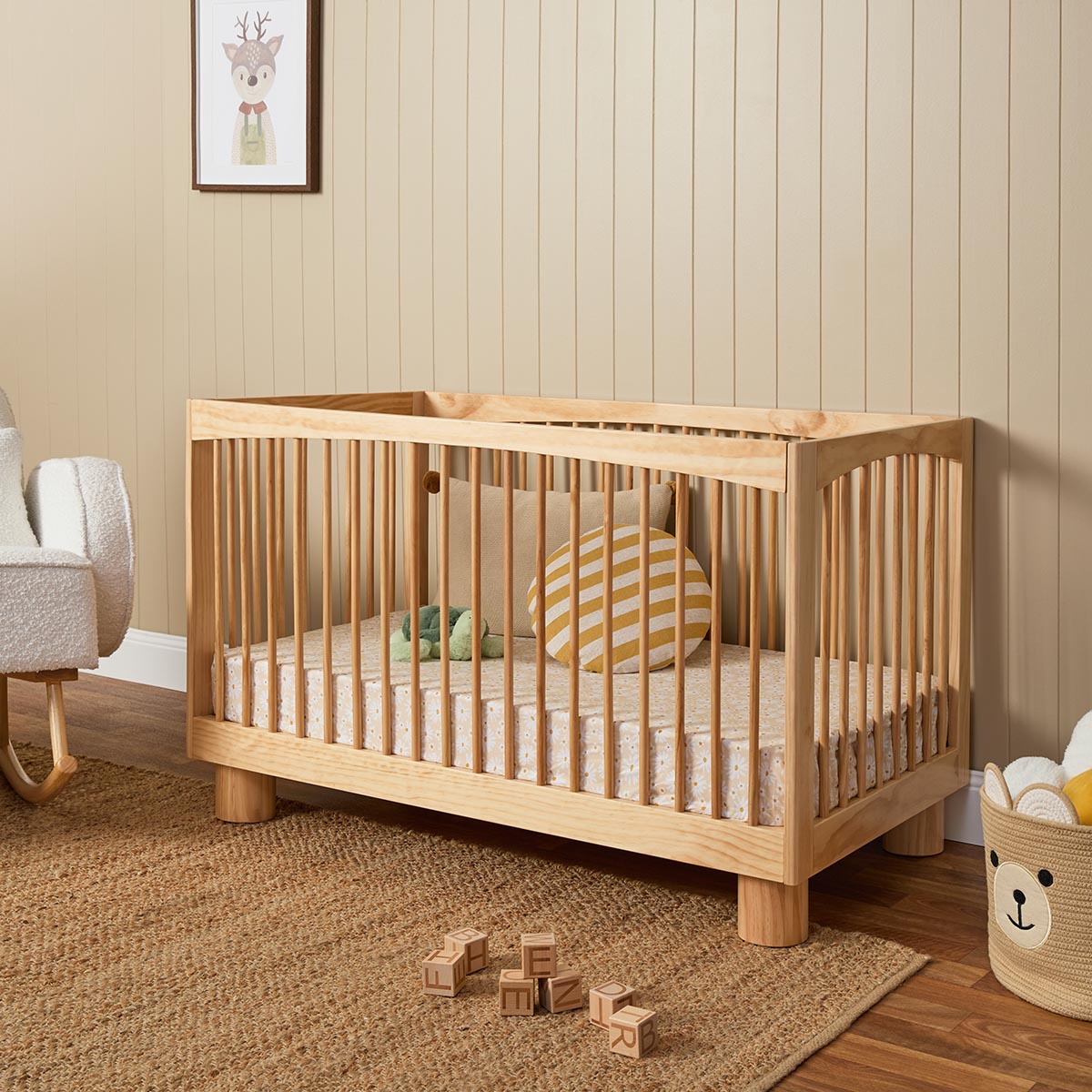 Was Cot Addison Cot – Natural | Safe, Stylish & Versatile | Mocka