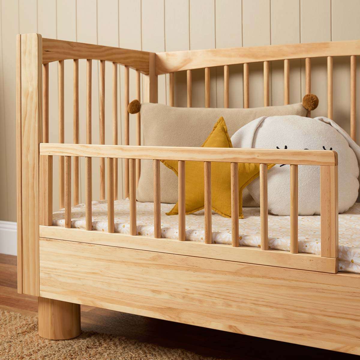 Mocka Frame Addison Cot Toddler Bed Frame - Natural | Mocka