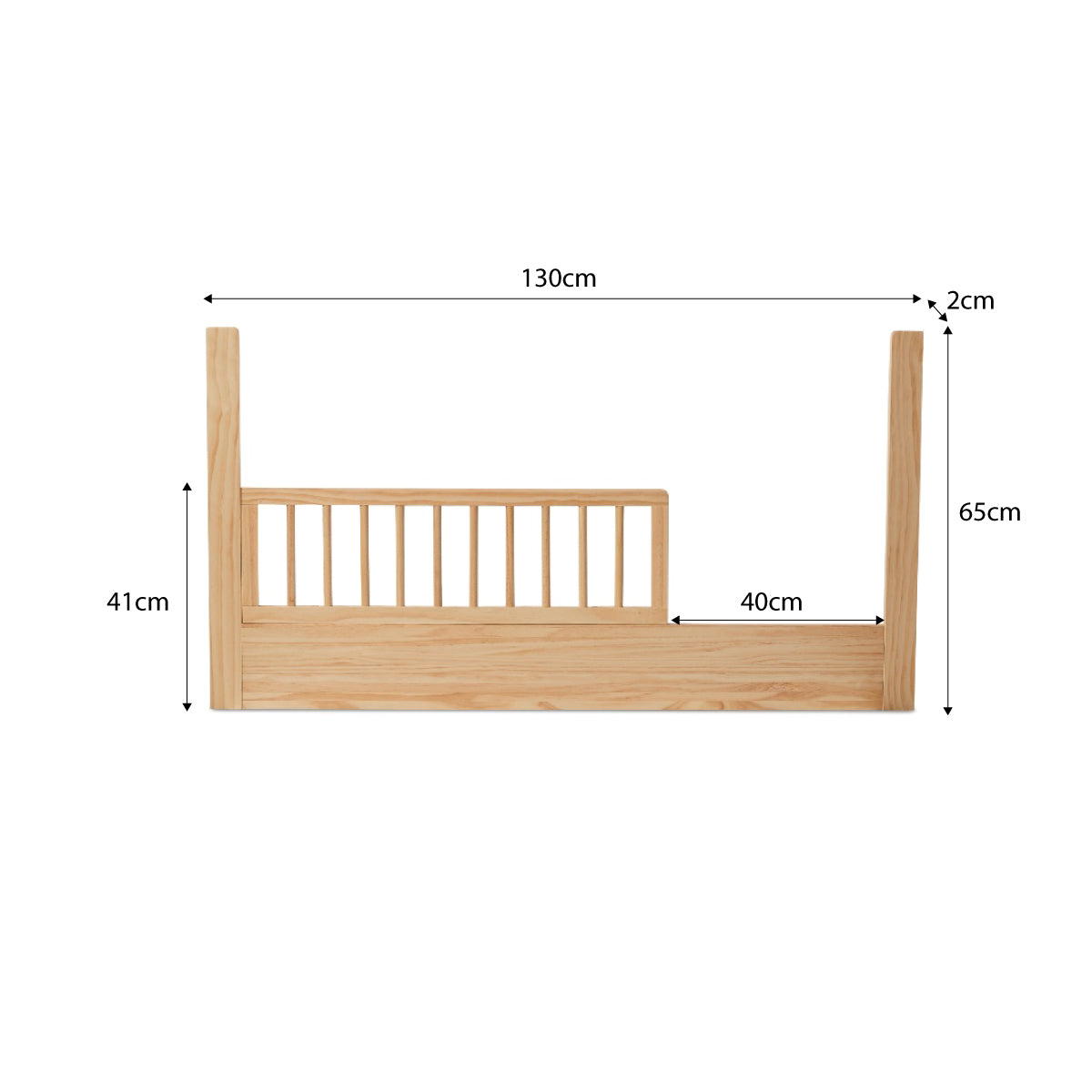 Mocka Frame Addison Cot Toddler Bed Frame - Natural | Mocka