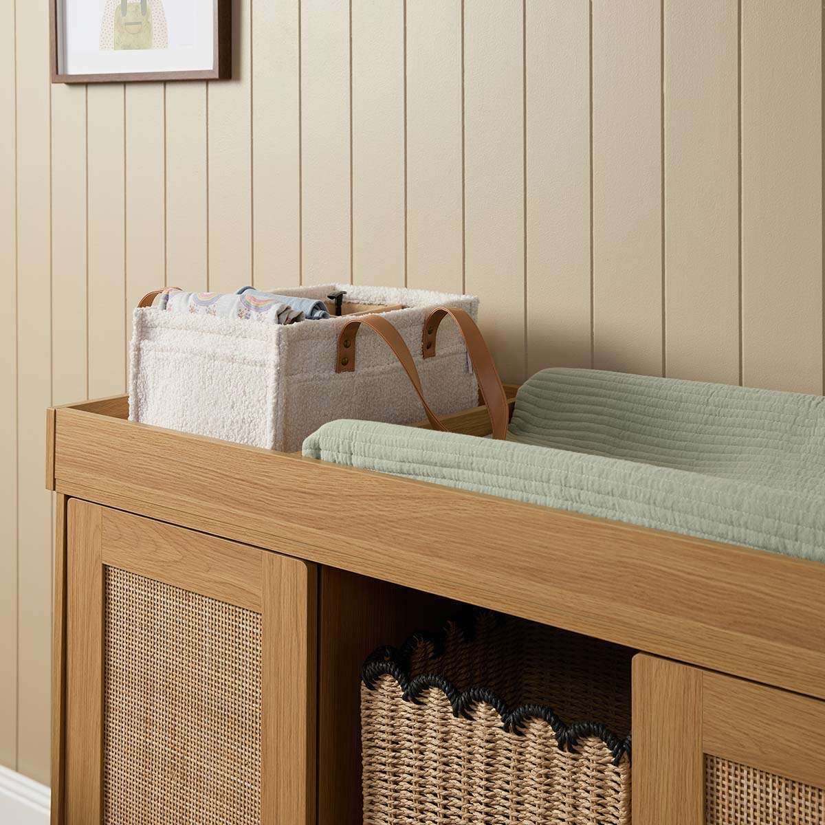 Elliot Change Table with Removable Top - Natural