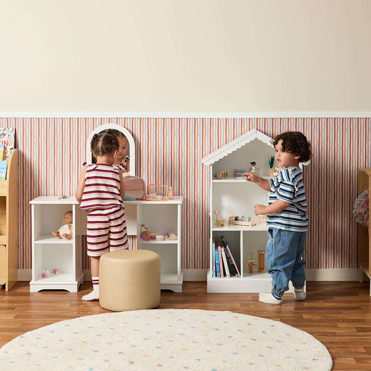 Scalloped Dollhouse Bookshelf