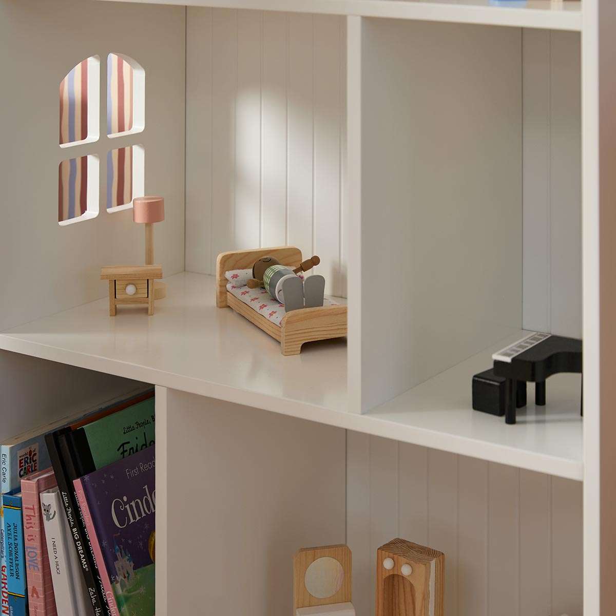 Scalloped Dollhouse Bookshelf