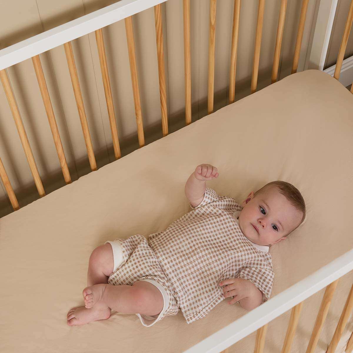 Mocka Dream Cot - White/Natural