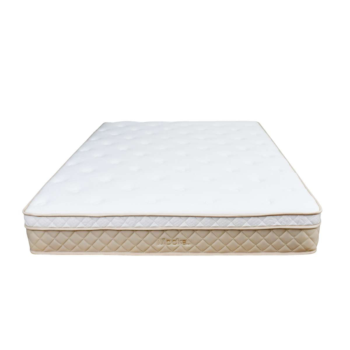 Quinn Queen Bed Natural and Bamboo Queen Mattress Bundle