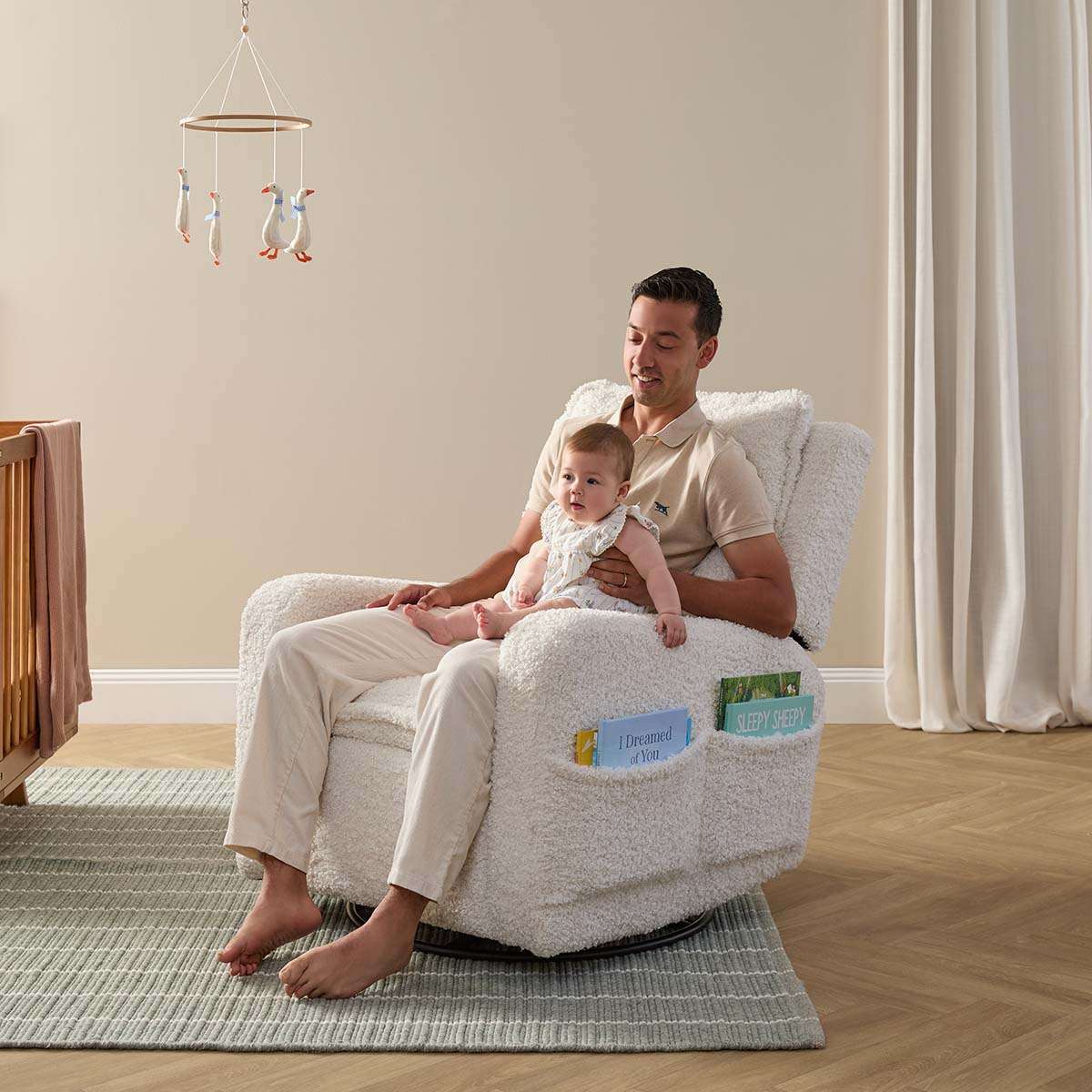 Milo Teddy Recliner and Swivel Chair
