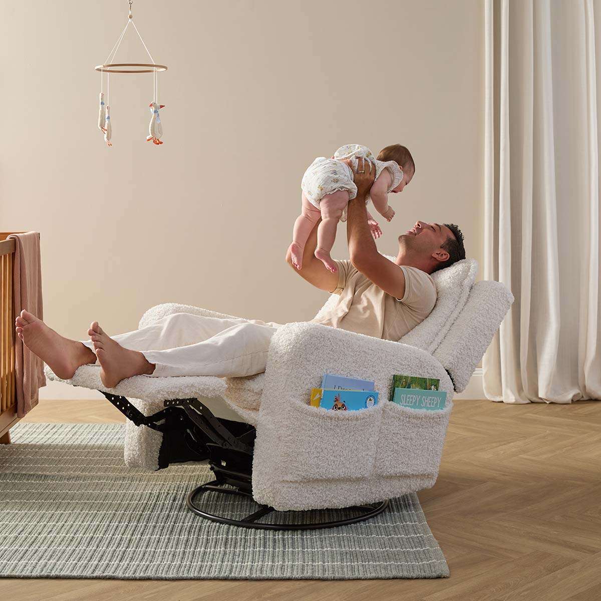 Milo Teddy Recliner and Swivel Chair