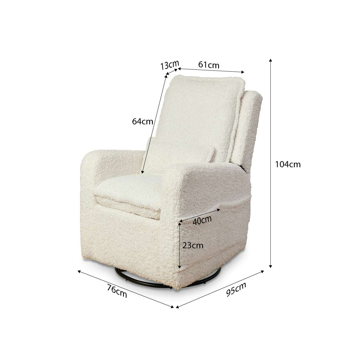 Aspen Natural and Recliner Six Piece Nursery Furniture Set