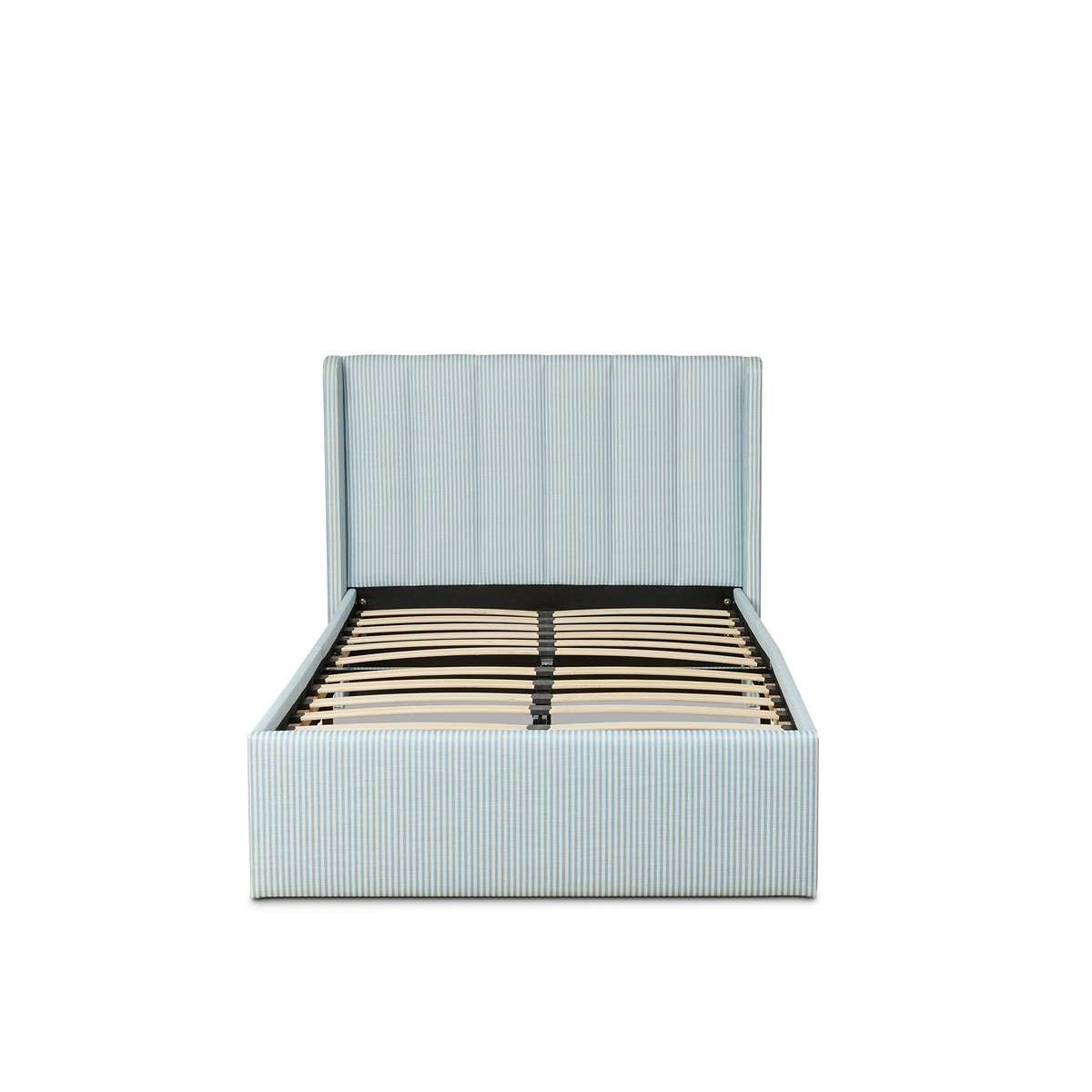 Quinn King Single Bed - Blue Stripe