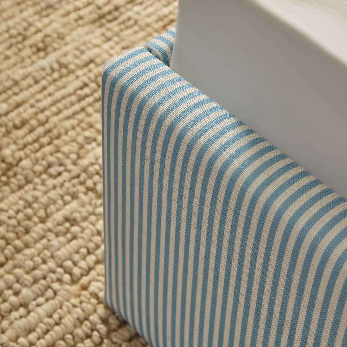 Quinn King Single Bed - Blue Stripe