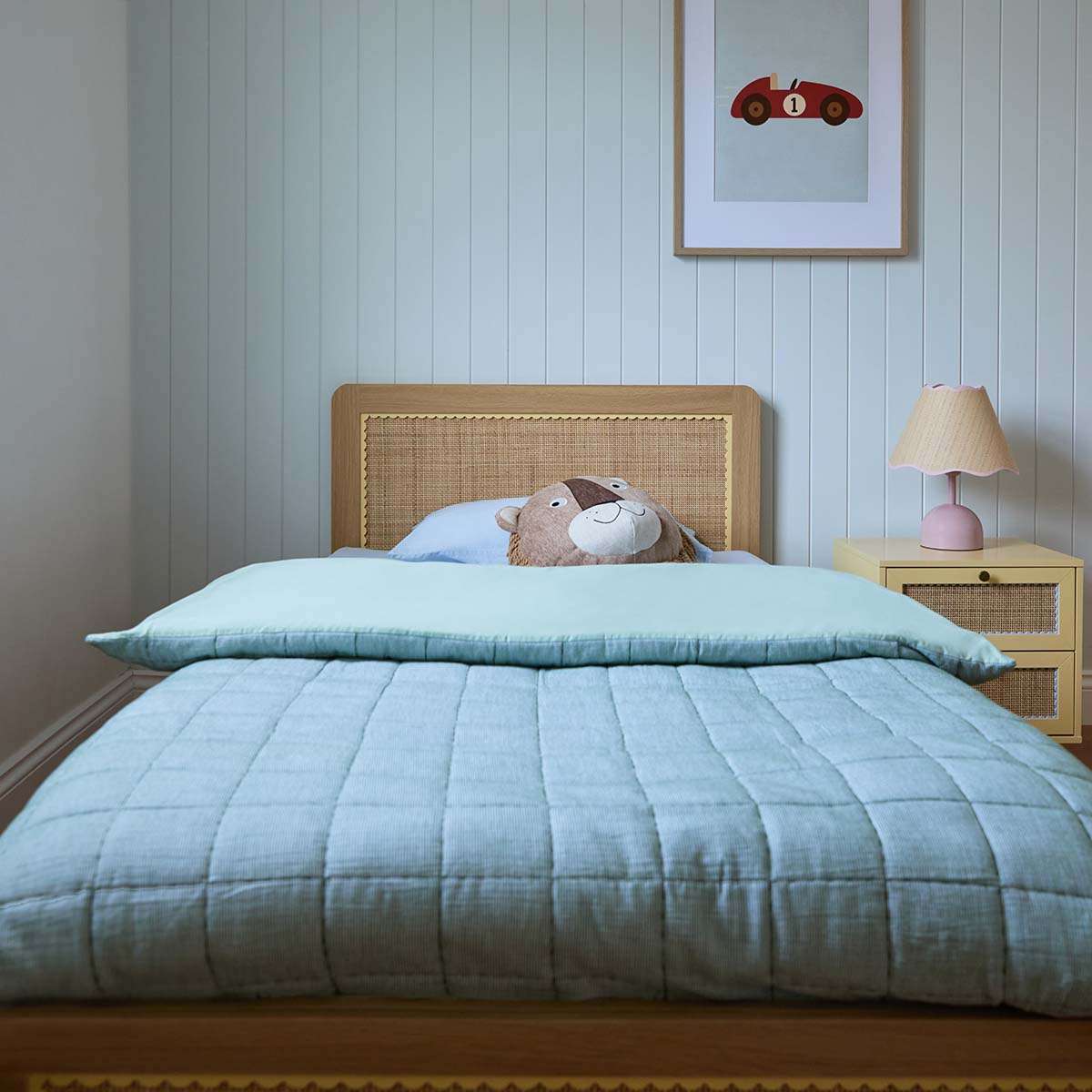 Bonnie Storage King Single Bed - Natural