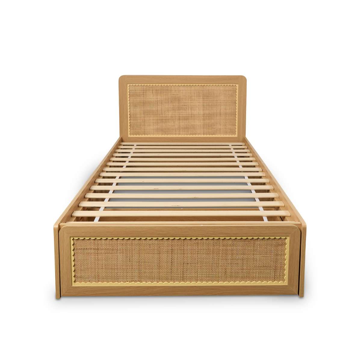 Bonnie Storage King Single Bed - Natural