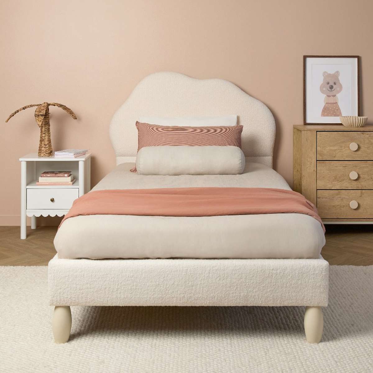 Cosy Cloud King Single Bed - Ivory