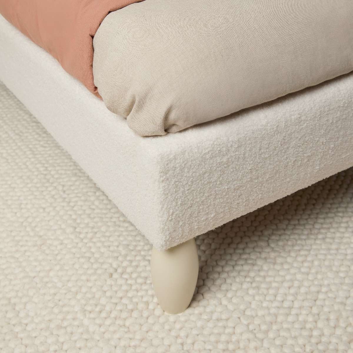 Cosy Cloud King Single Bed - Ivory