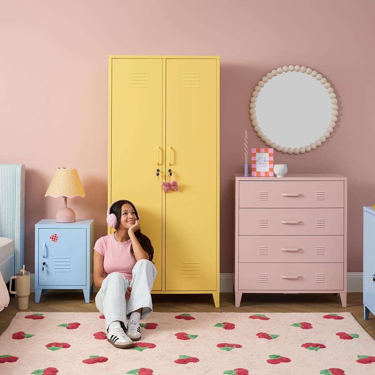 Mocka Original Four Drawer - Pink