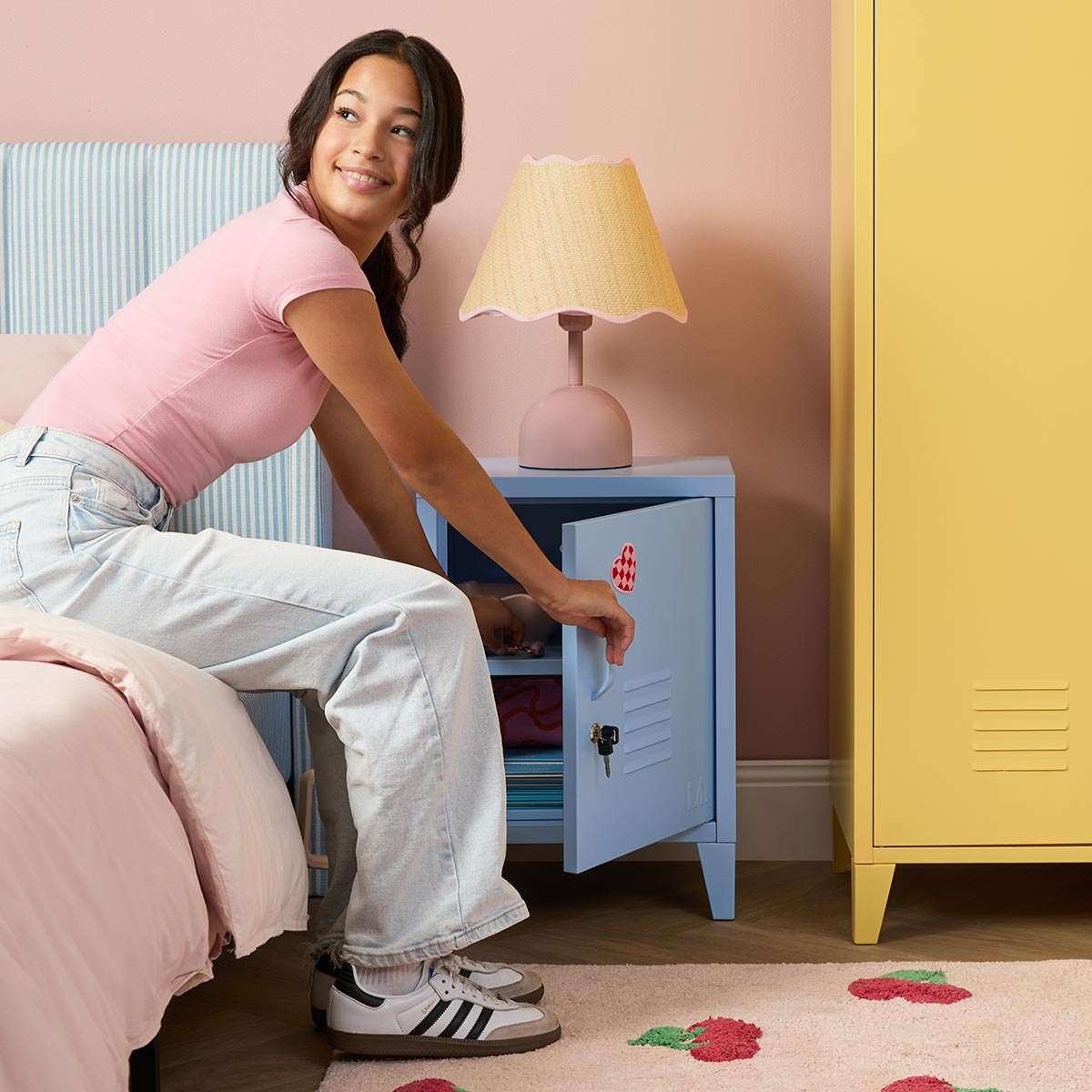 Mocka Original Locker Bedside - Powder Blue