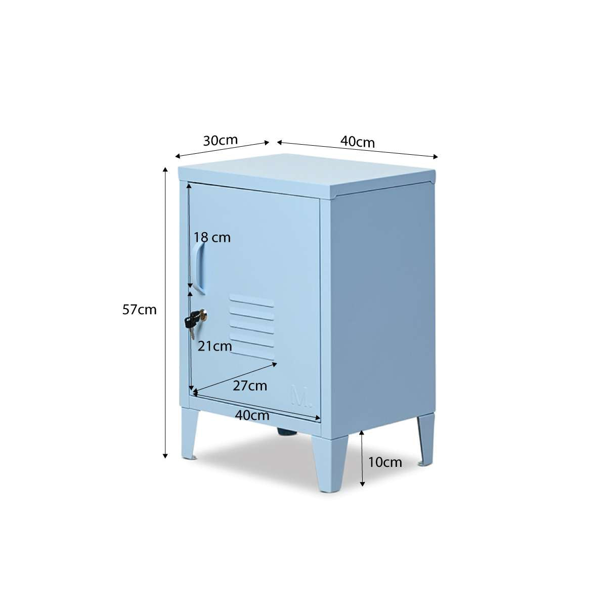 Mocka Original Locker Bedside - Powder Blue