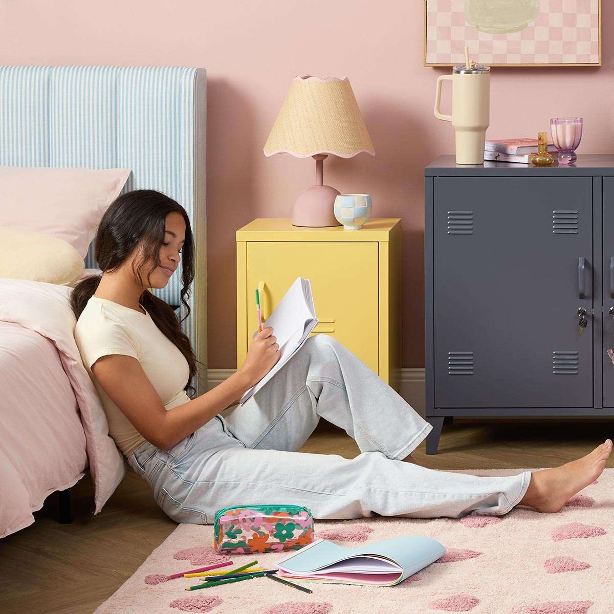 Mocka Original Locker Bedside - Yellow