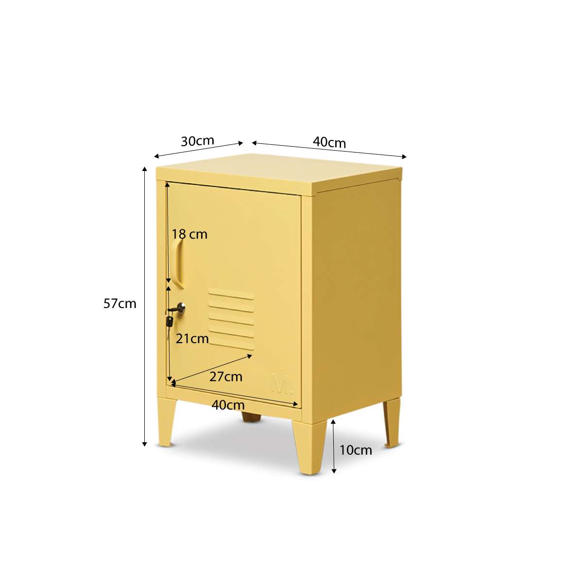 Mocka Original Locker Bedside - Yellow