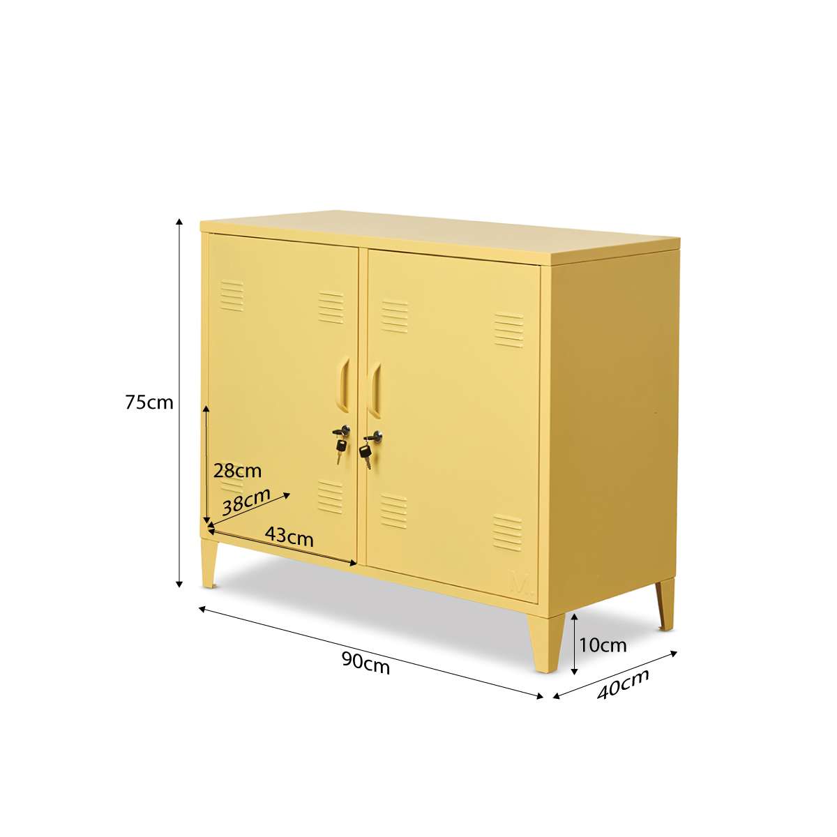 Mocka Original Locker Cabinet - Yellow
