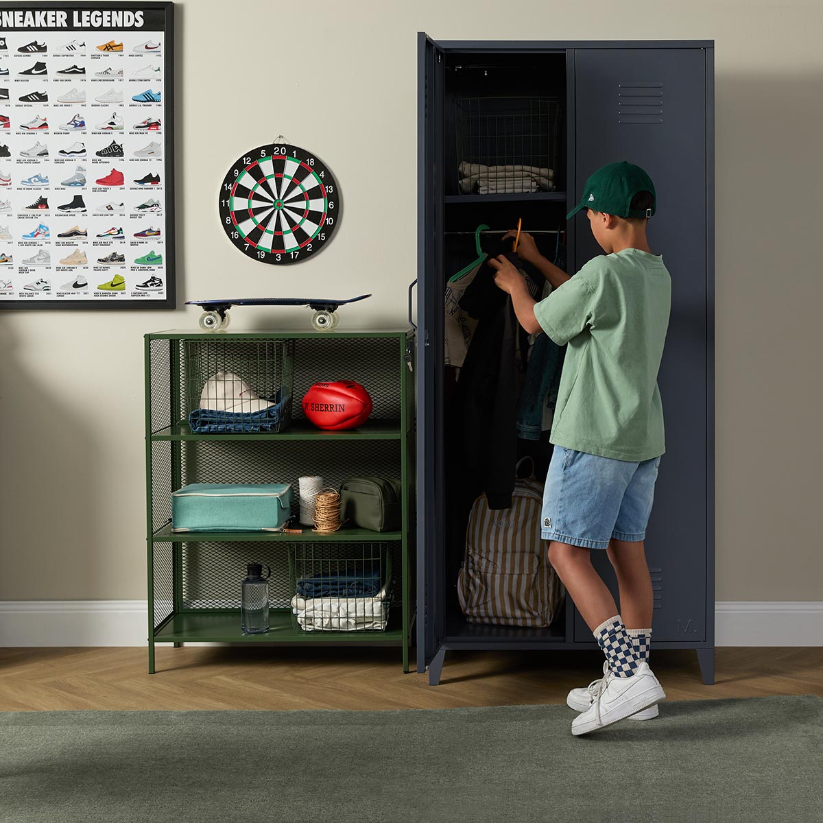 Mocka Original Locker Wardrobe - Steele
