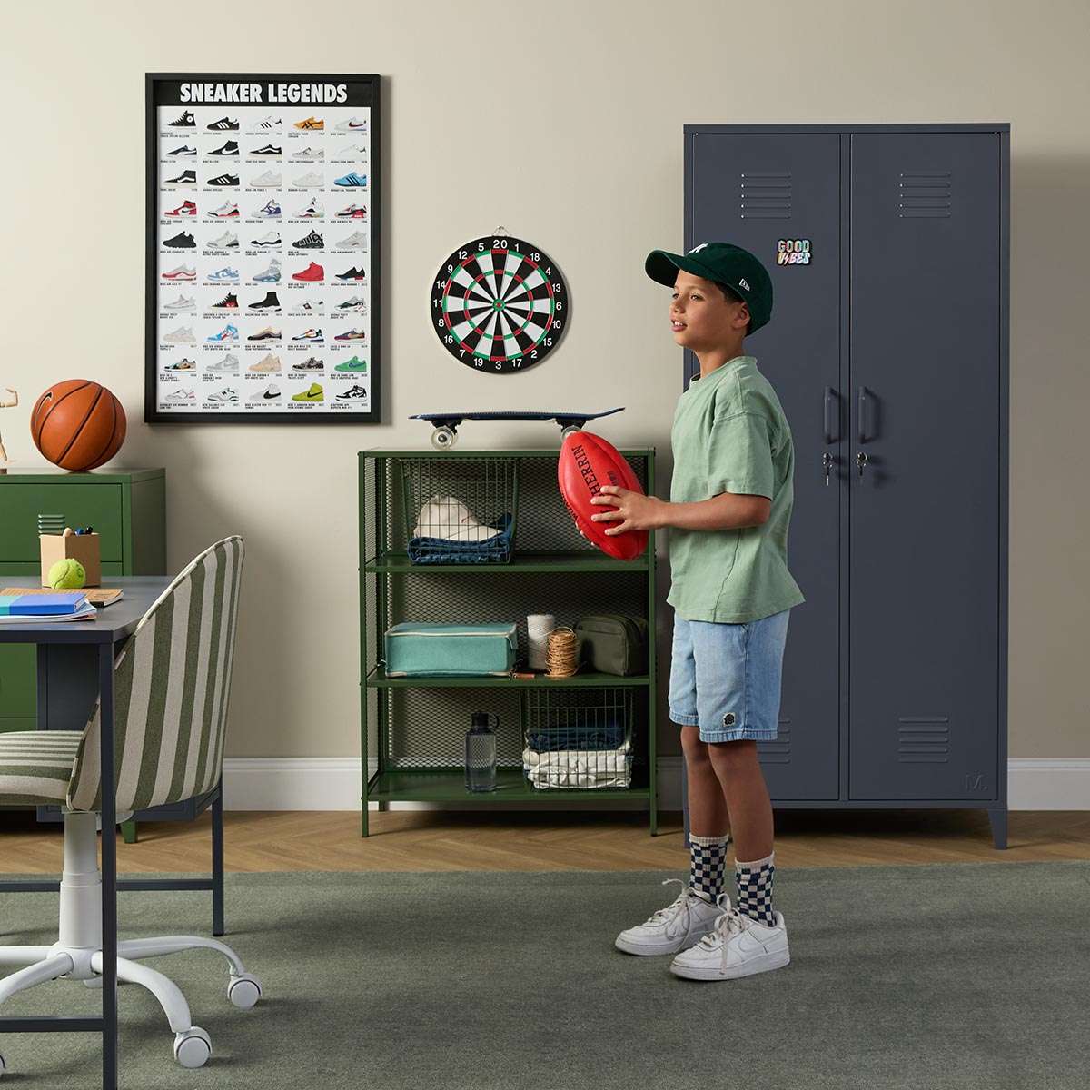 Mocka Original Locker Wardrobe - Steele