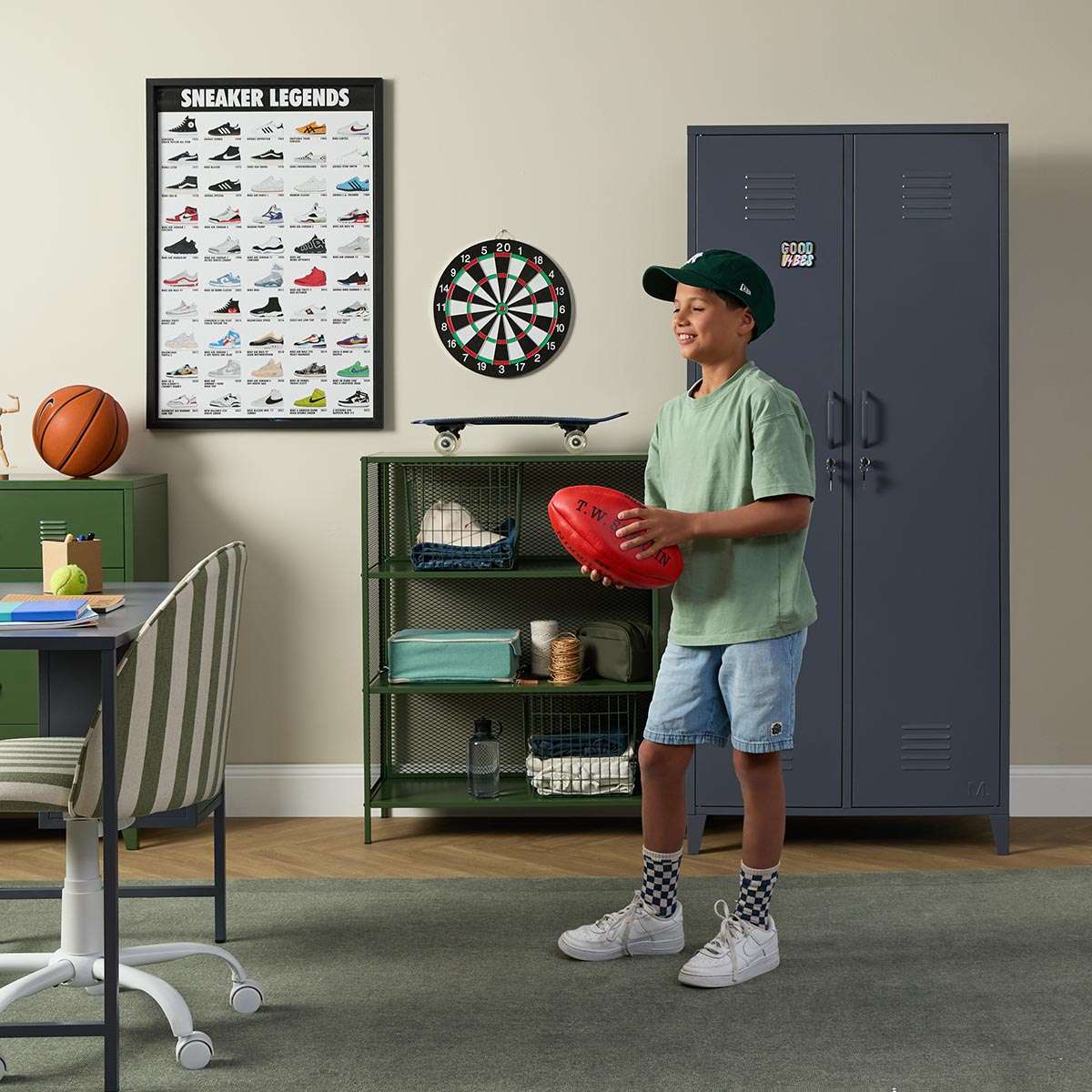 Mocka Original Locker Wardrobe - Steele