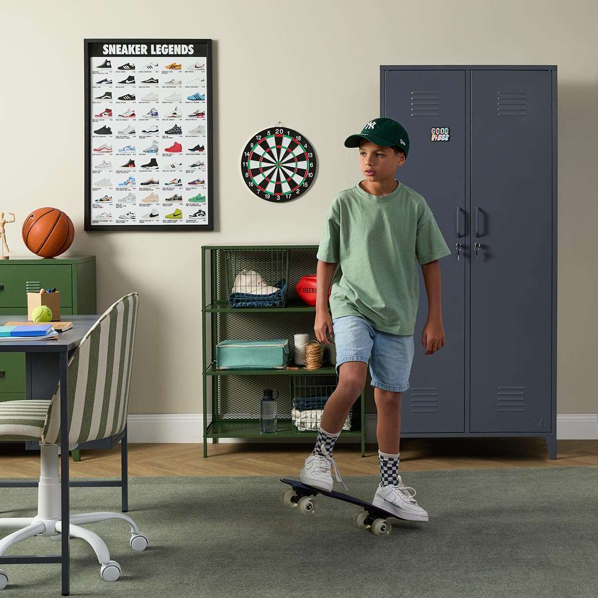 Mocka Original Locker Wardrobe - Steele