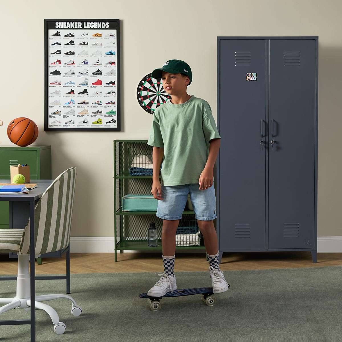 Mocka Original Locker Wardrobe - Steele