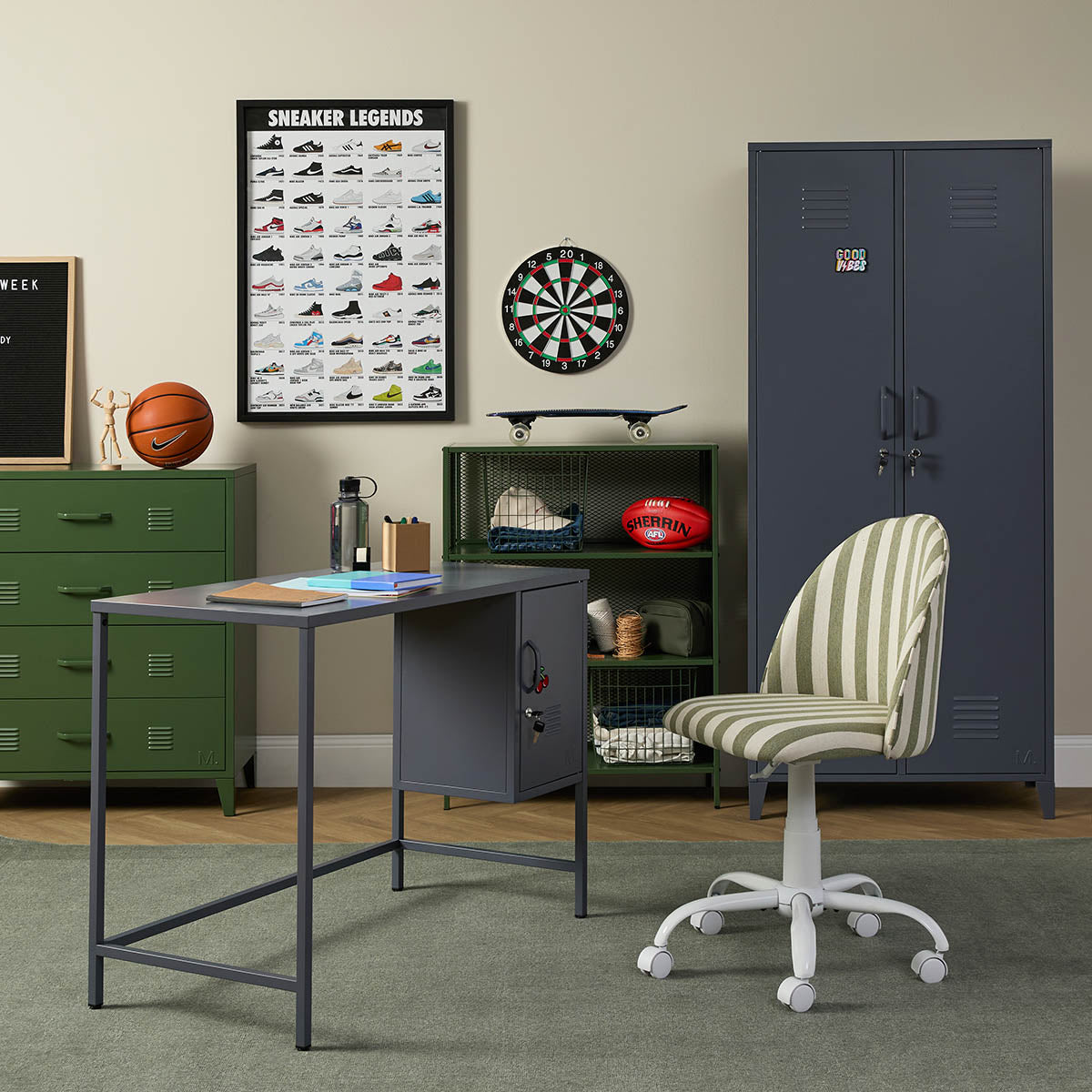 Mocka Original Locker Desk - Steele
