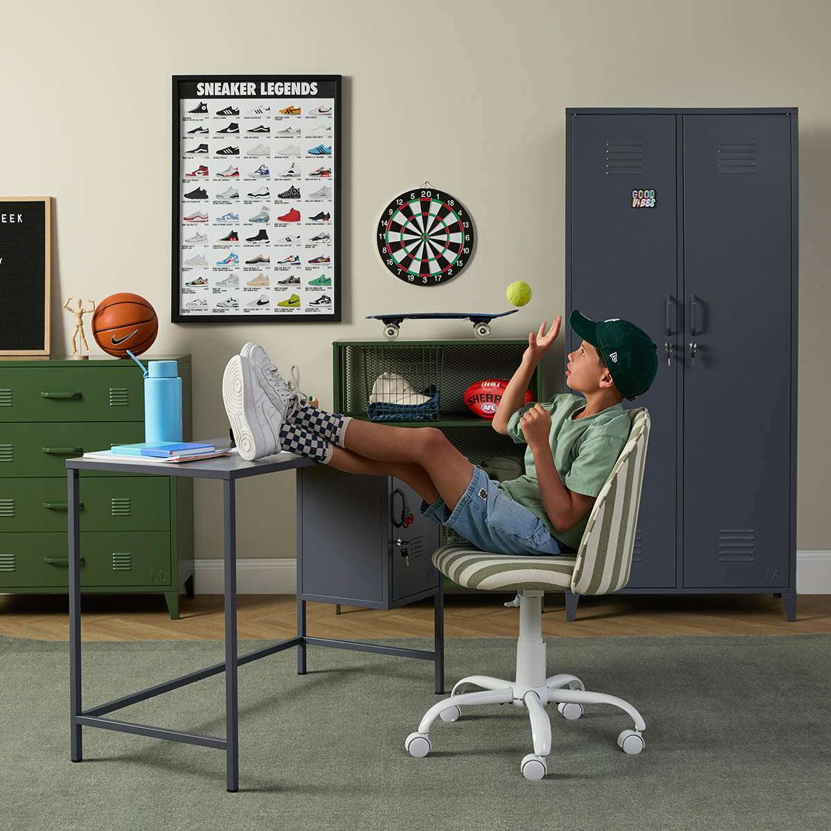 Mocka Original Locker Desk - Steele
