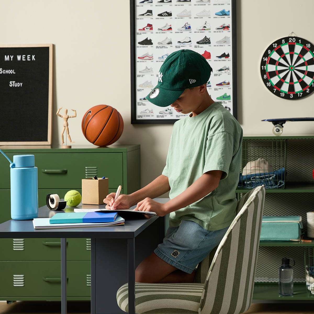 Mocka Original Locker Desk - Steele