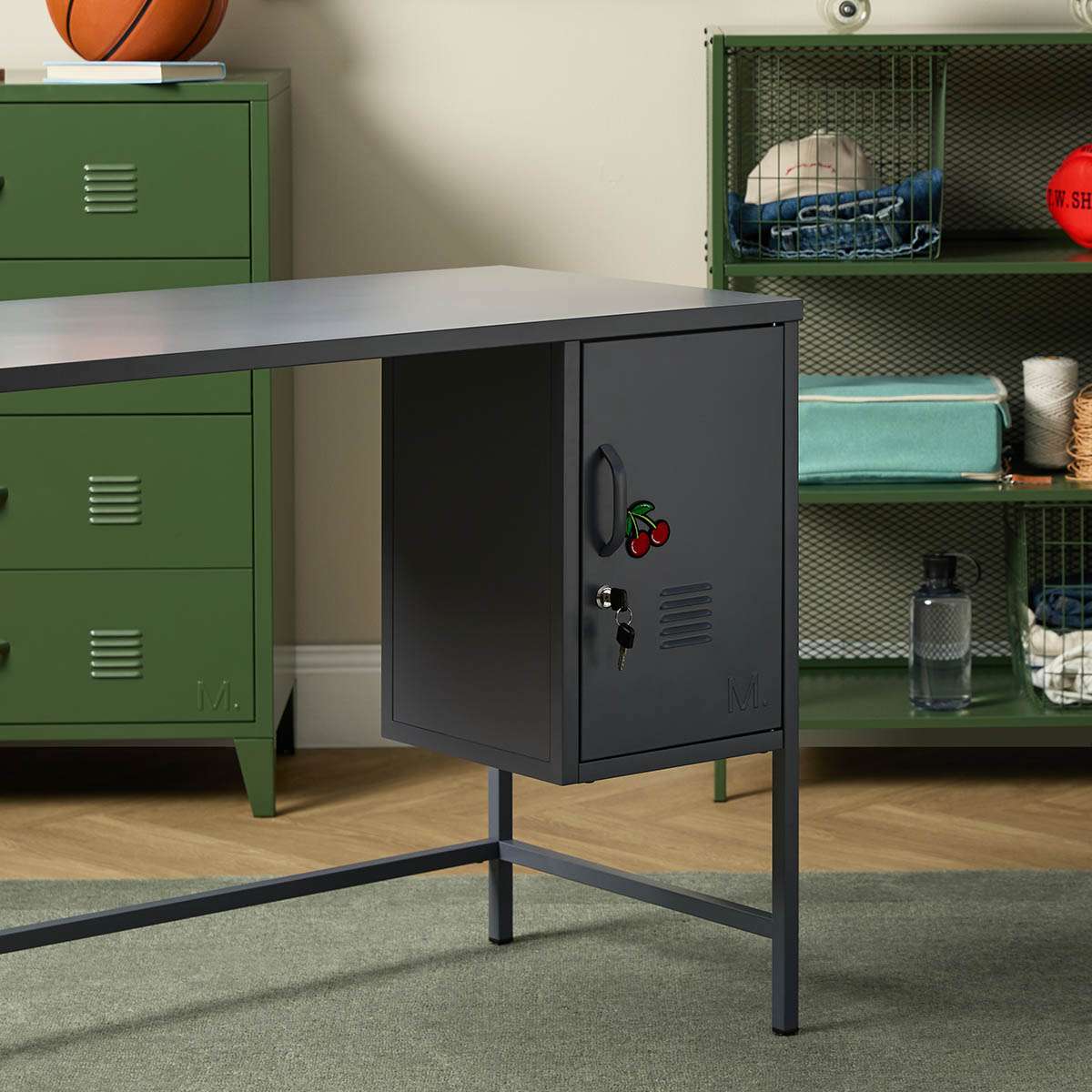 Mocka Original Locker Desk - Steele