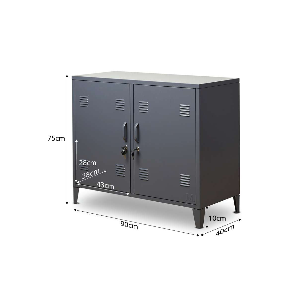 Mocka Original Locker Cabinet - Steele