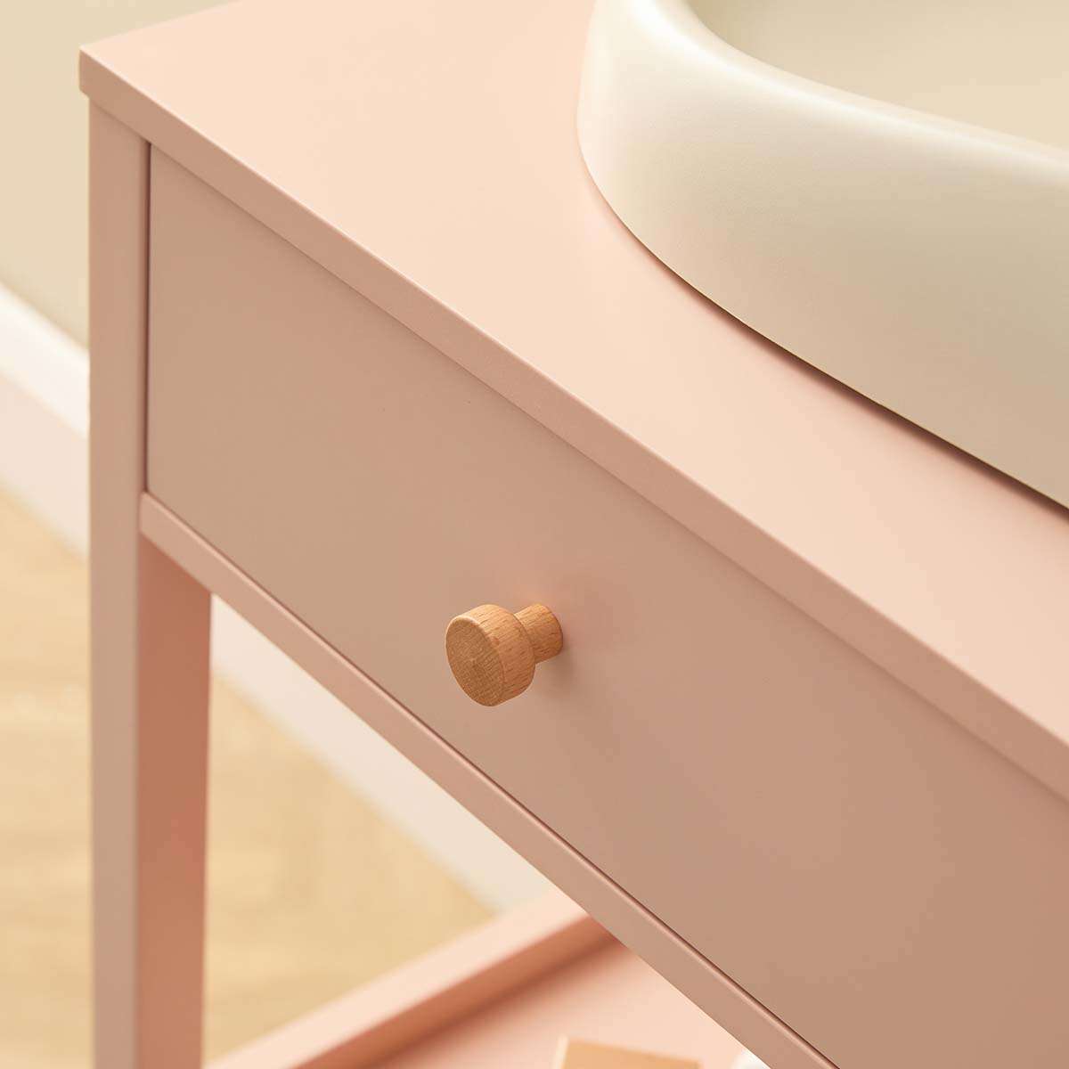 Mocka Change Table With Removable Top - Pink