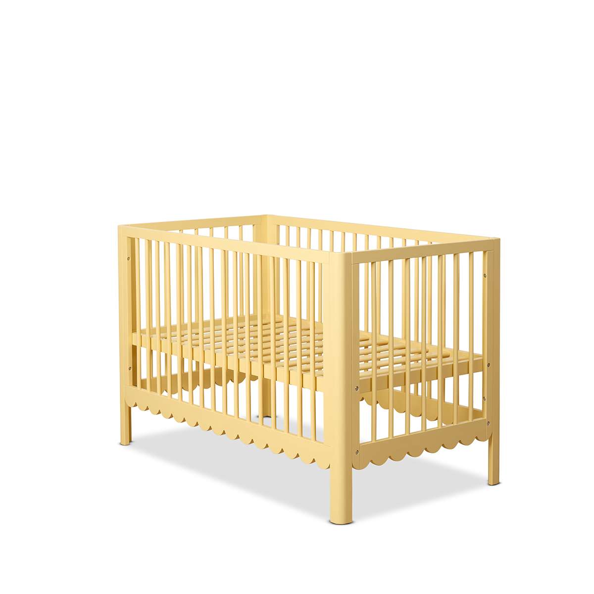 Maisie Scalloped Cot - Buttermilk