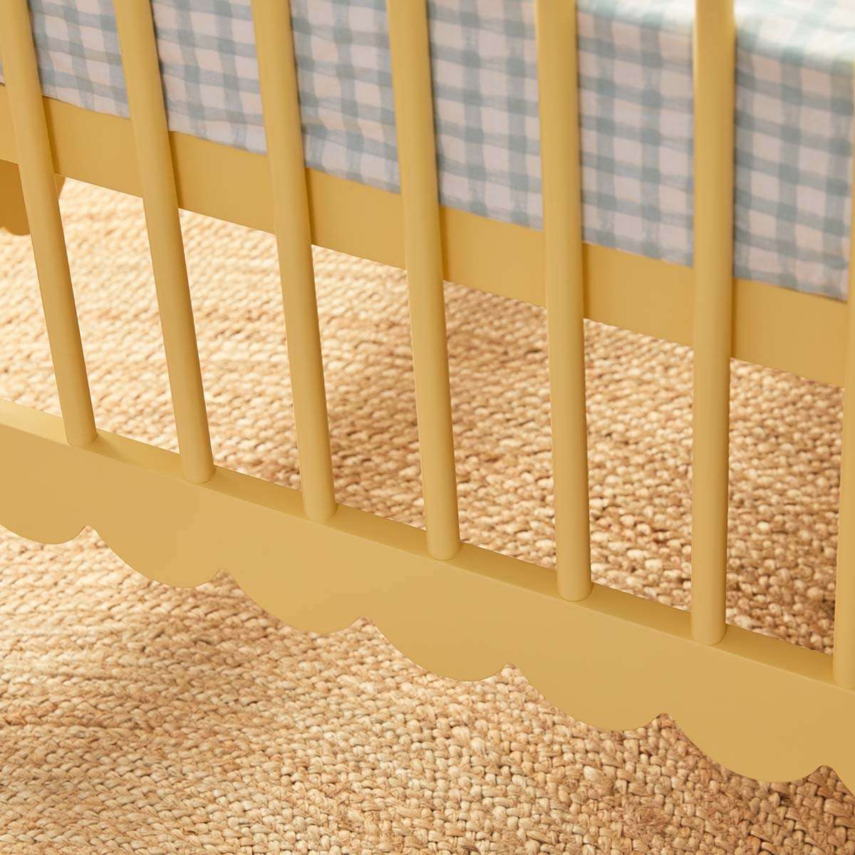 Maisie Scalloped Cot - Buttermilk