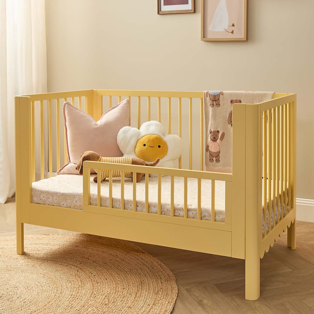 Maisie Cot Toddler Bed Half Frame - Buttermilk