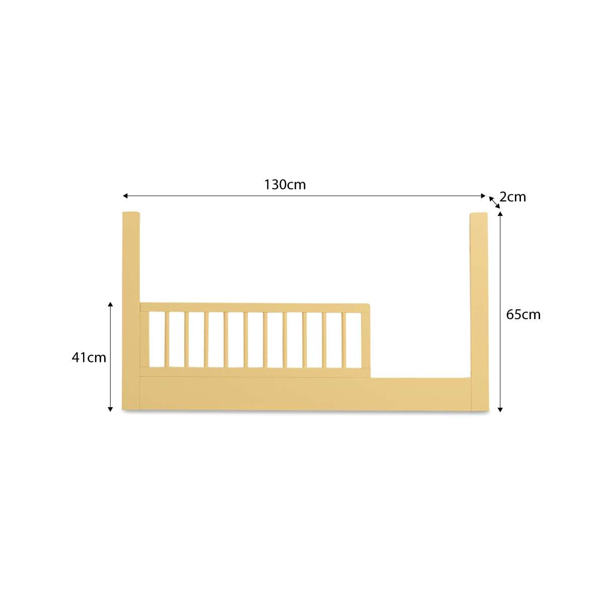 Maisie Cot Toddler Bed Half Frame - Buttermilk