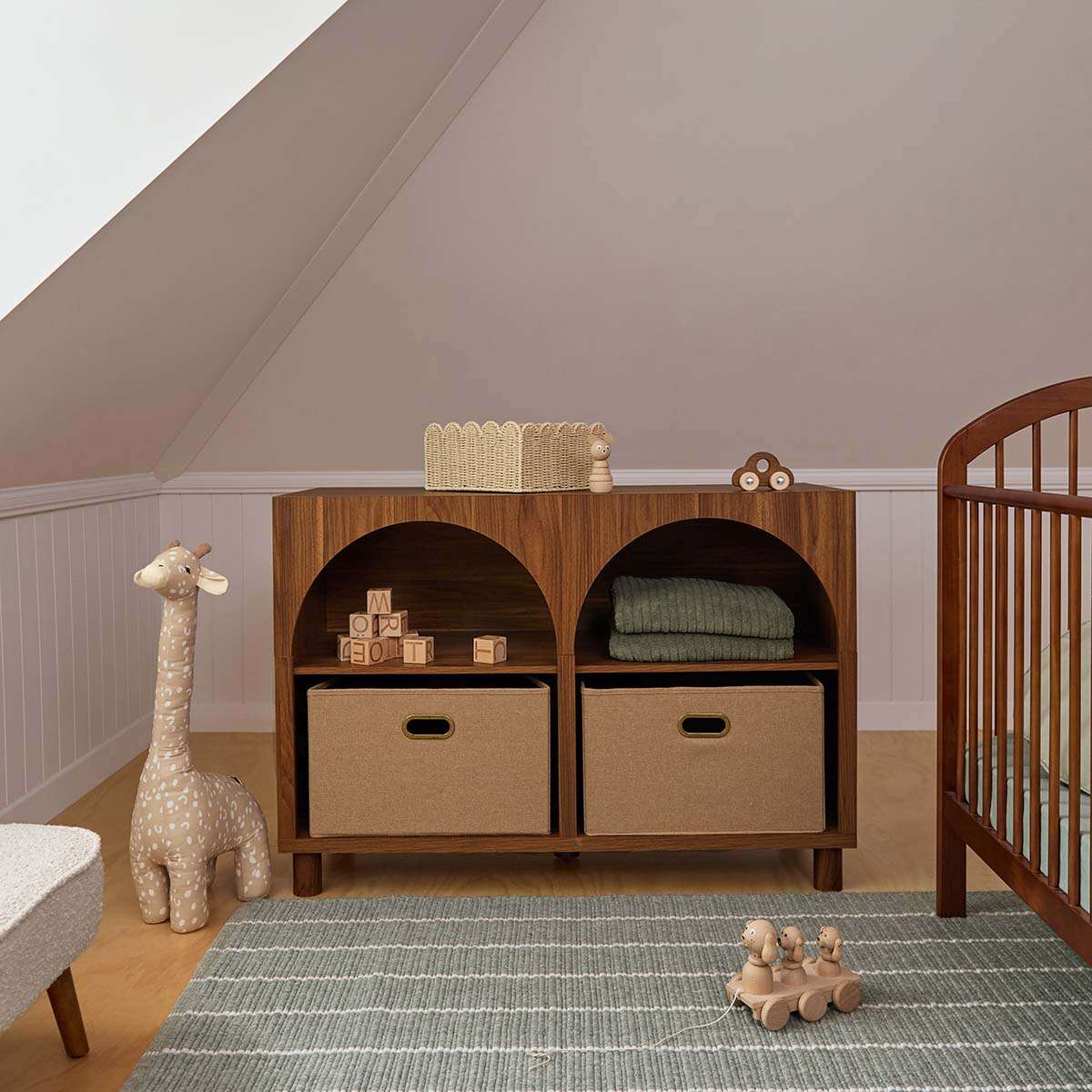 Archie Change Table with Removable Top - Hazelnut
