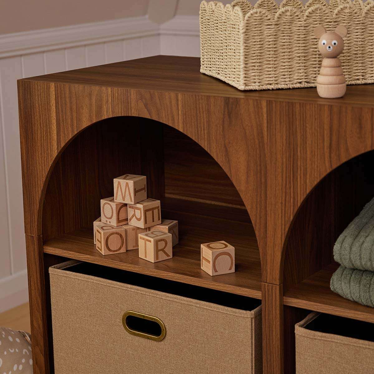 Archie Change Table with Removable Top - Hazelnut