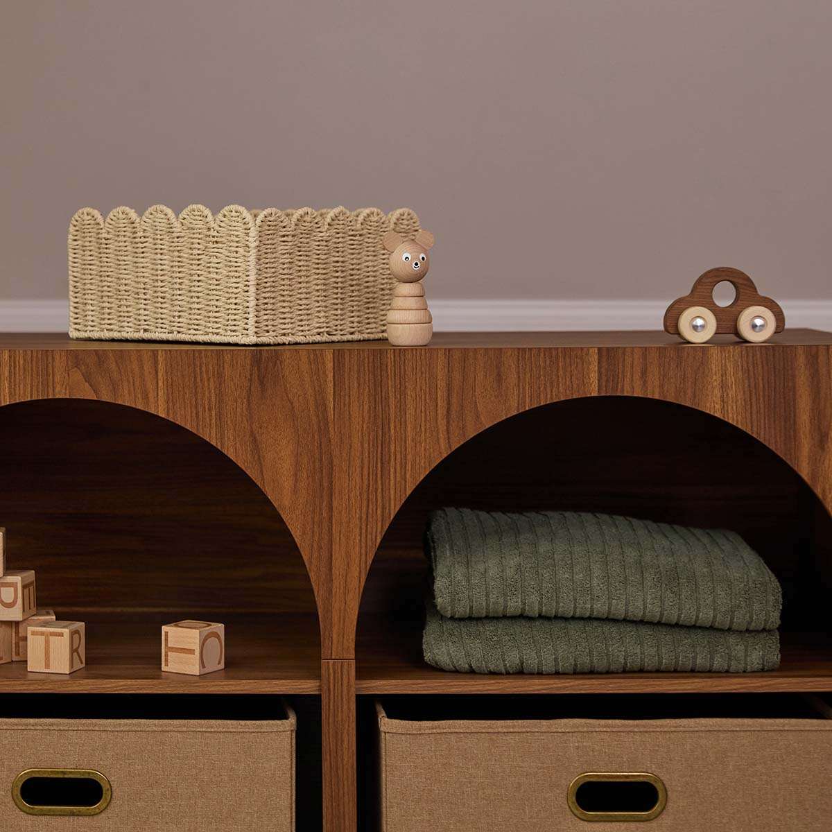 Archie Change Table with Removable Top - Hazelnut