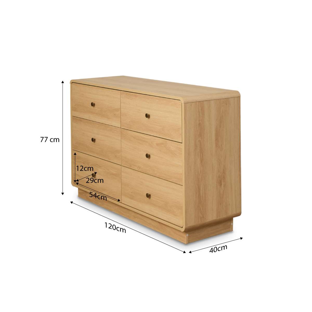 McKenna Six Drawer - Natural