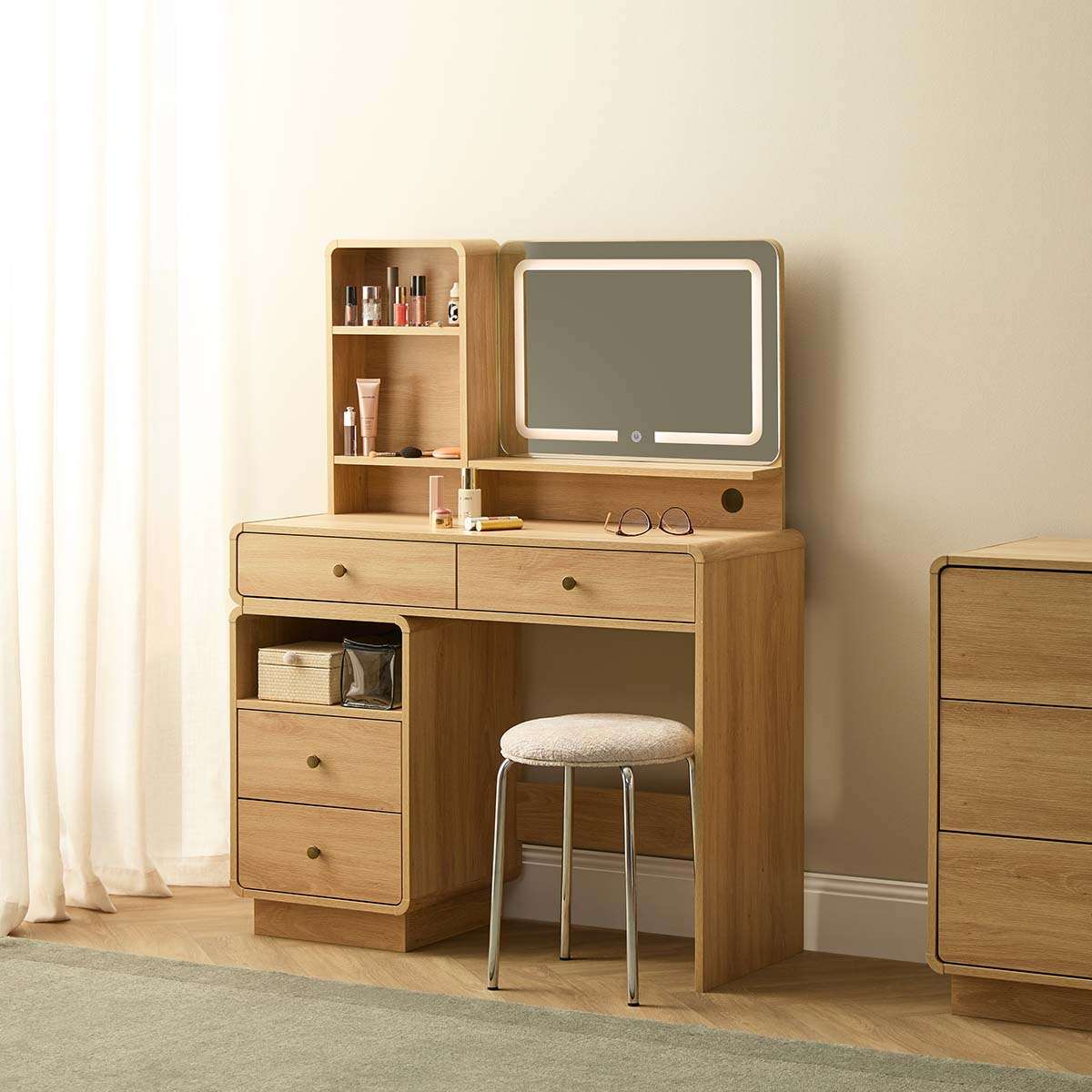 McKenna Make-Up Table - Natural