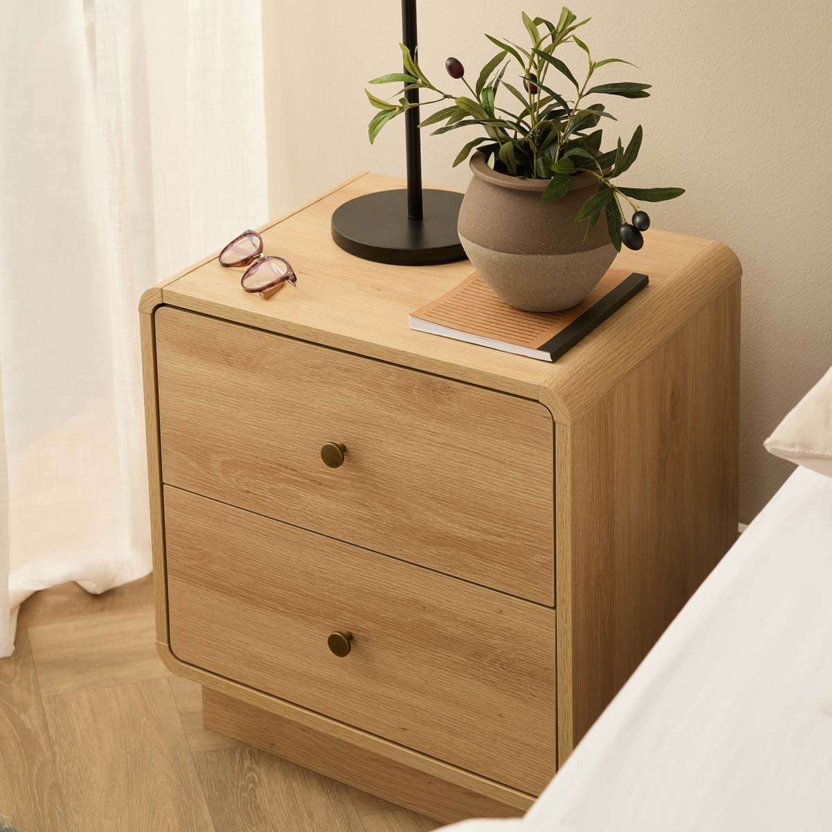 McKenna Bedside Table - Natural